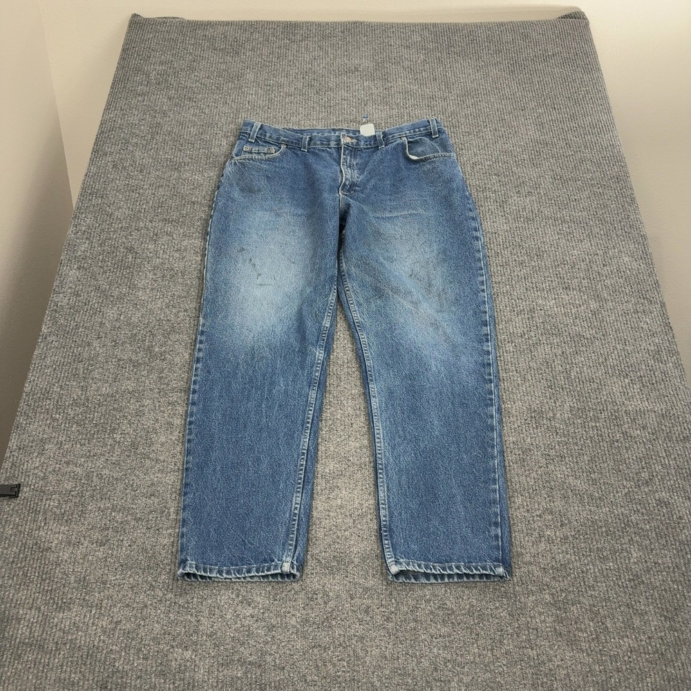 Vintage Authentic Jeanswear‎ Jeans Mens 38 Blue Cotton Denim Original Fit Casual